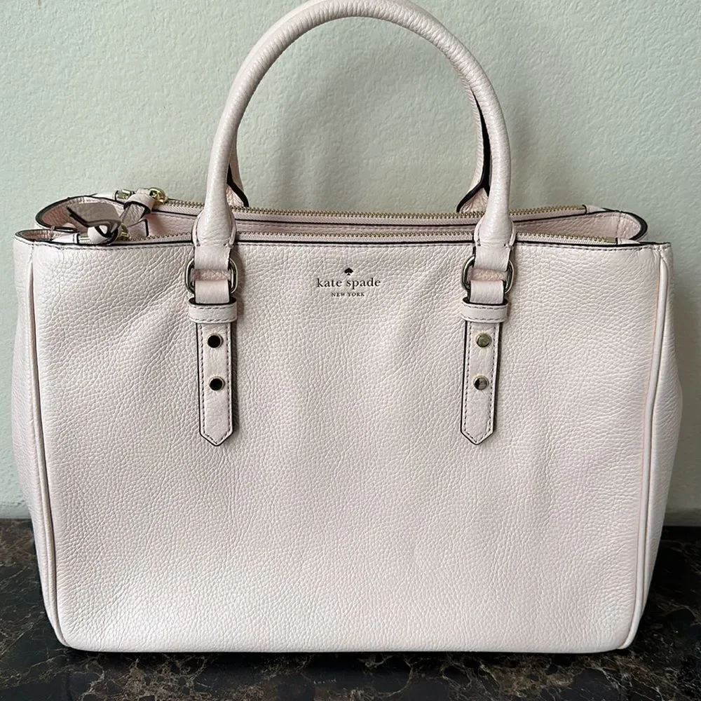 New Kate Spade Mulberry Street Leighann Pebble Leather Crossbody Tote